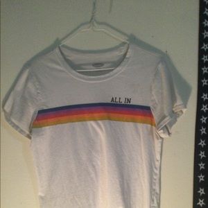 ALL IN rainbow shirt